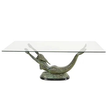Bronzen bijzettafel